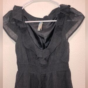 Maeve Black Ruffle Midi Dress NWOT